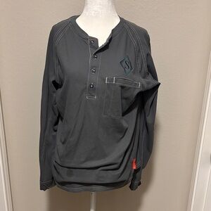 Men's Gray Bulwark Henley Shirt